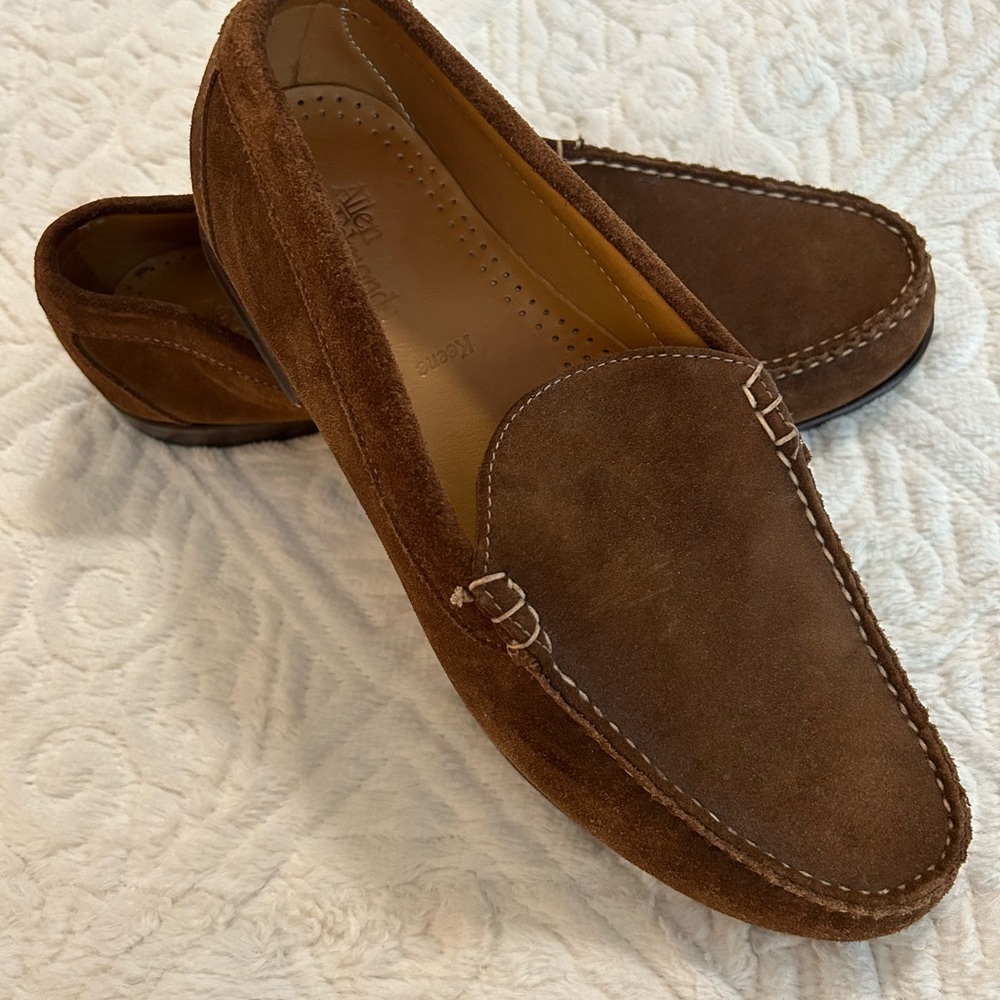 Allen Edmonds Men’s Keene Brown Suede Slip On Loafer SZ 10 D